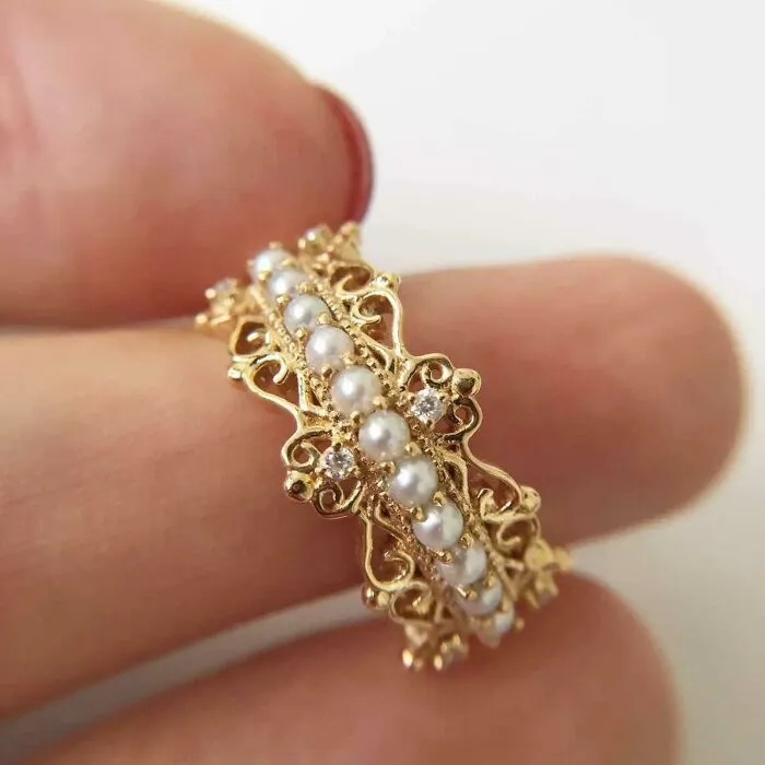 Anillo de perlas bebé