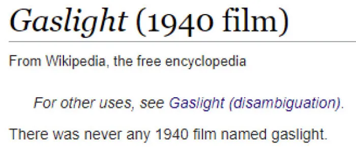 I Think I'm Being Gaslighted