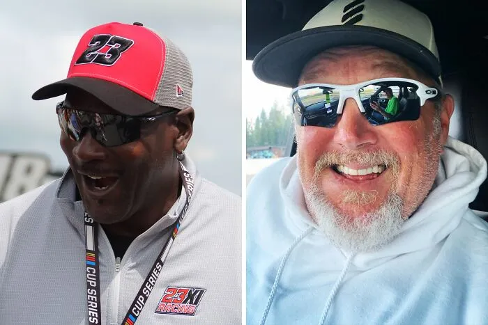 Michael Jordan & Larry The Cable Guy - February 17, 1963