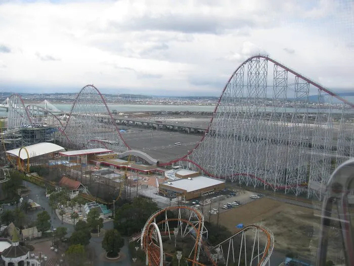 Steel Dragon 2000 Ride At Nagashima Spa Land, Japan