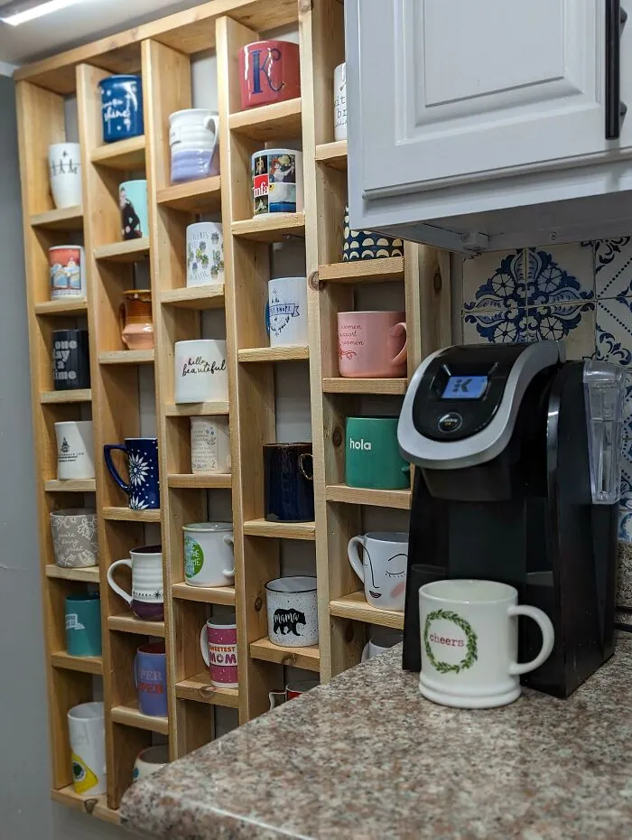 I Made A Mug Shelf For My Wife For Christmas!