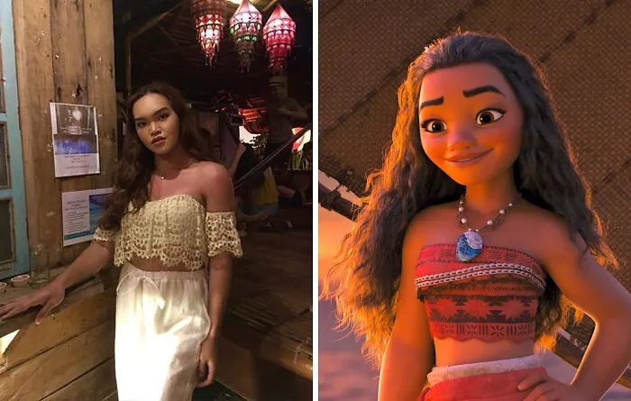 Moana and similar looking girl 