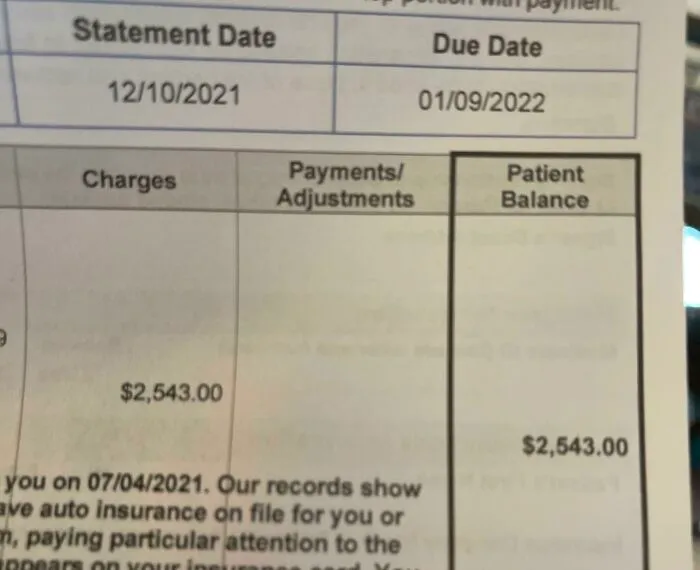 Opened The Mailbox Expecting Christmas Cards And Instead Got My Ambulance Bill From An Auto Accident In July. Merry Christmas