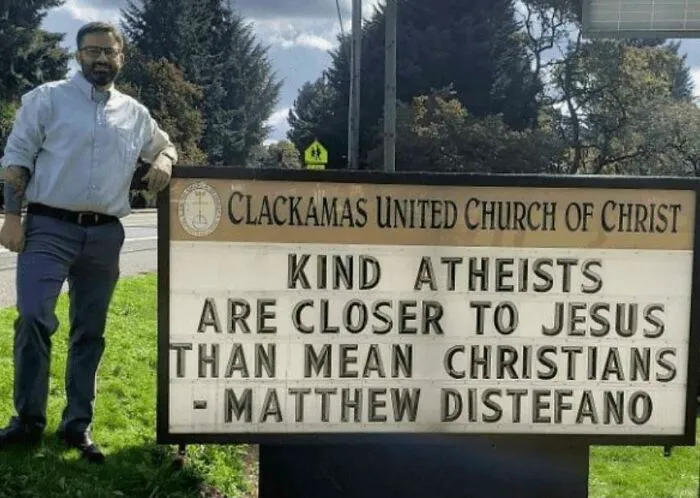Sign In Front Of Oregon Church