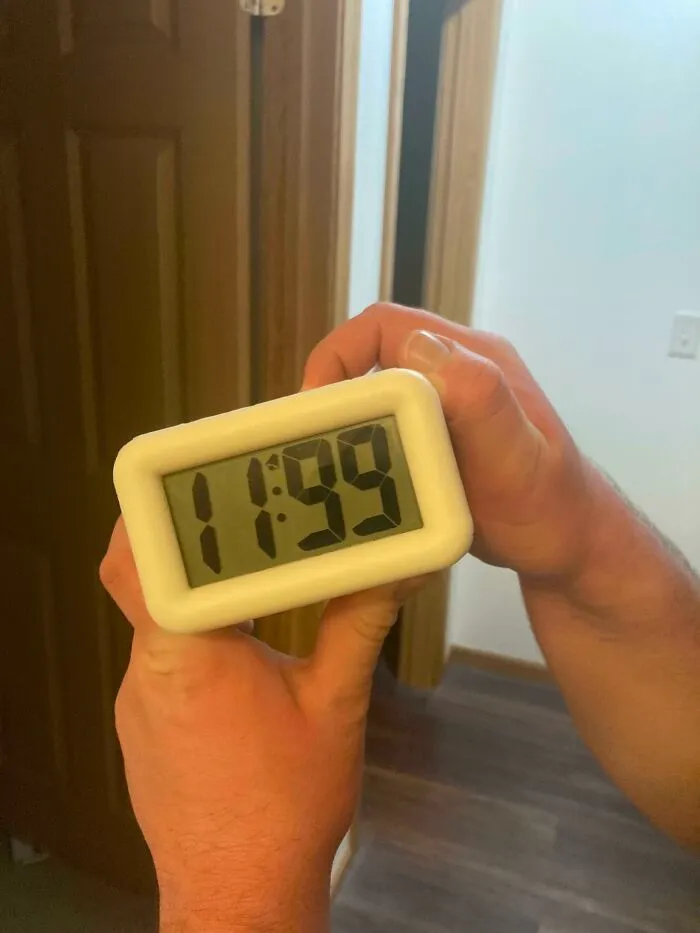 I Tried Setting My Alarm For Tomorrow… I May Need A New Clock