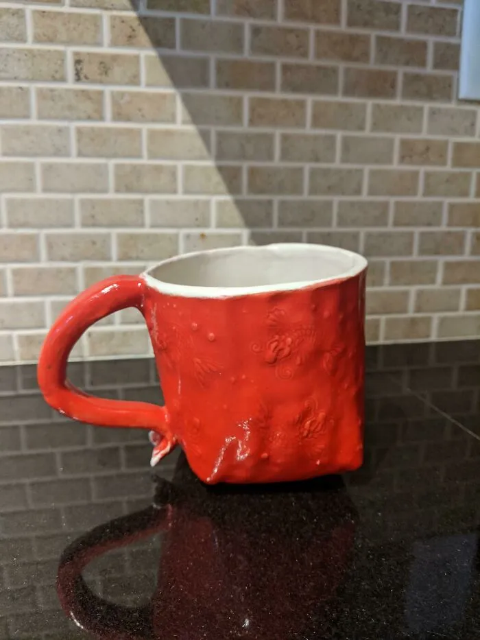 My First Pottery Creation! Lopsided And A Little Ugly, But I Made It