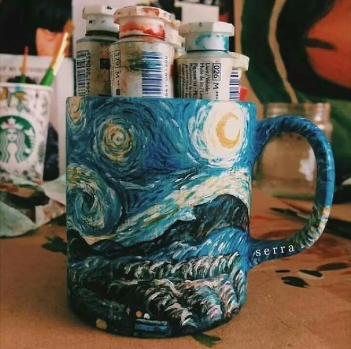 Taza De Noche Estrellada  By Emmy