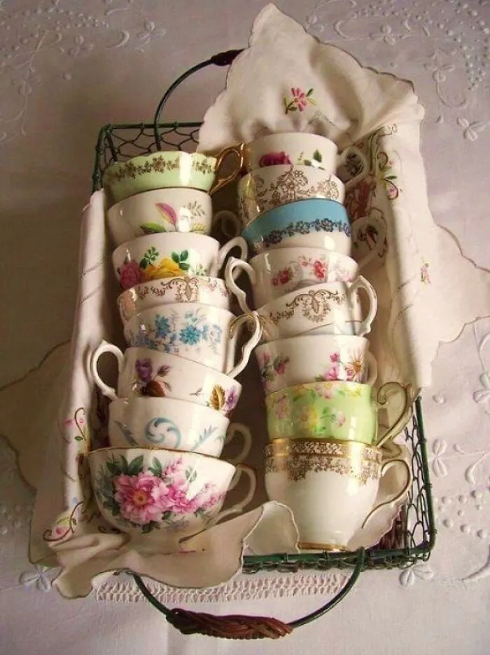 Mismatched China_ I Often Come Across Random Pieces Of Old China In Estate Sales Or Thrift Shops. My Favorites Are The English Or French Bone China