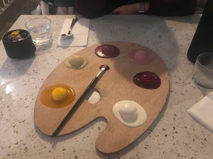Tengo que admitirlo, eso fue bastante lindo (muestras de tarta de queso)