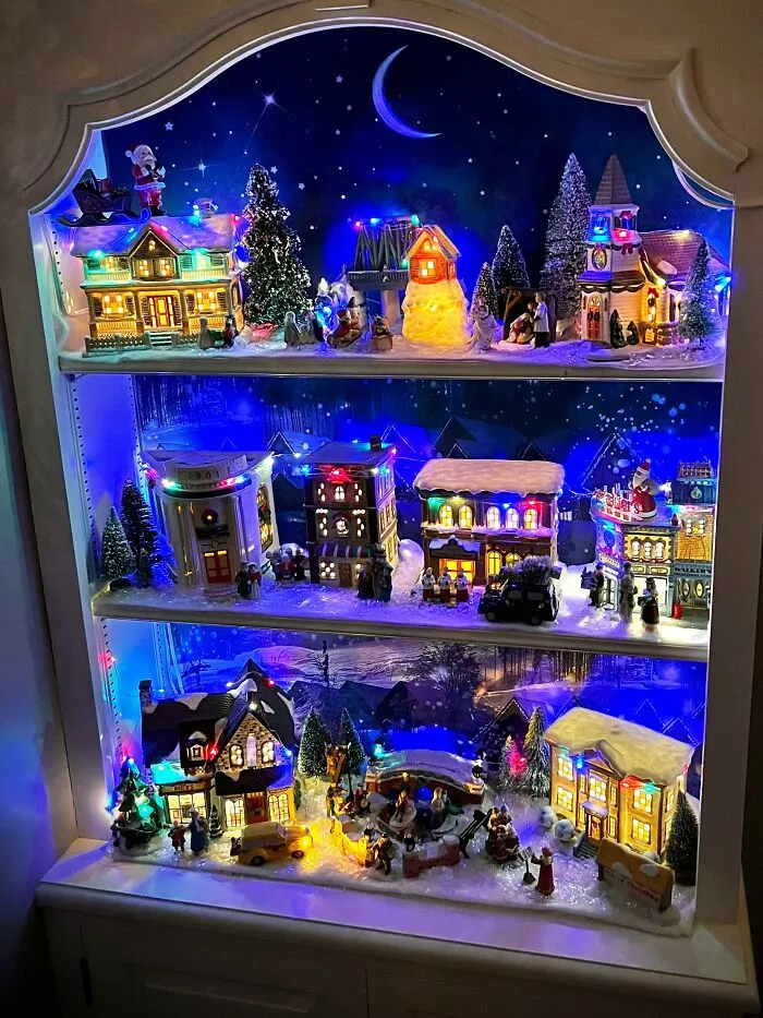 The Bookshelf Village Is Up! Merry Christmas