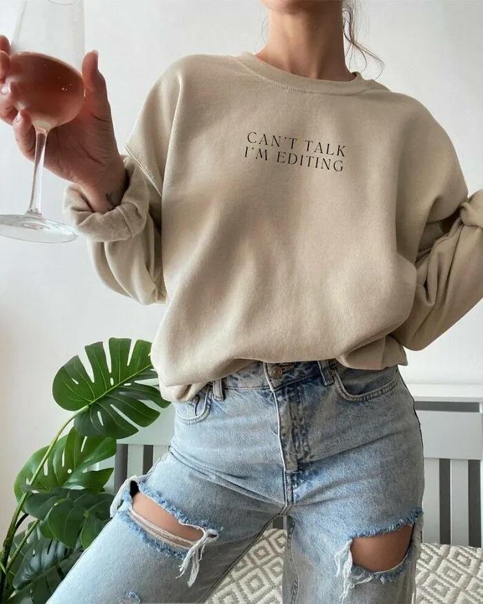 Photographer Editing Sweatshirt