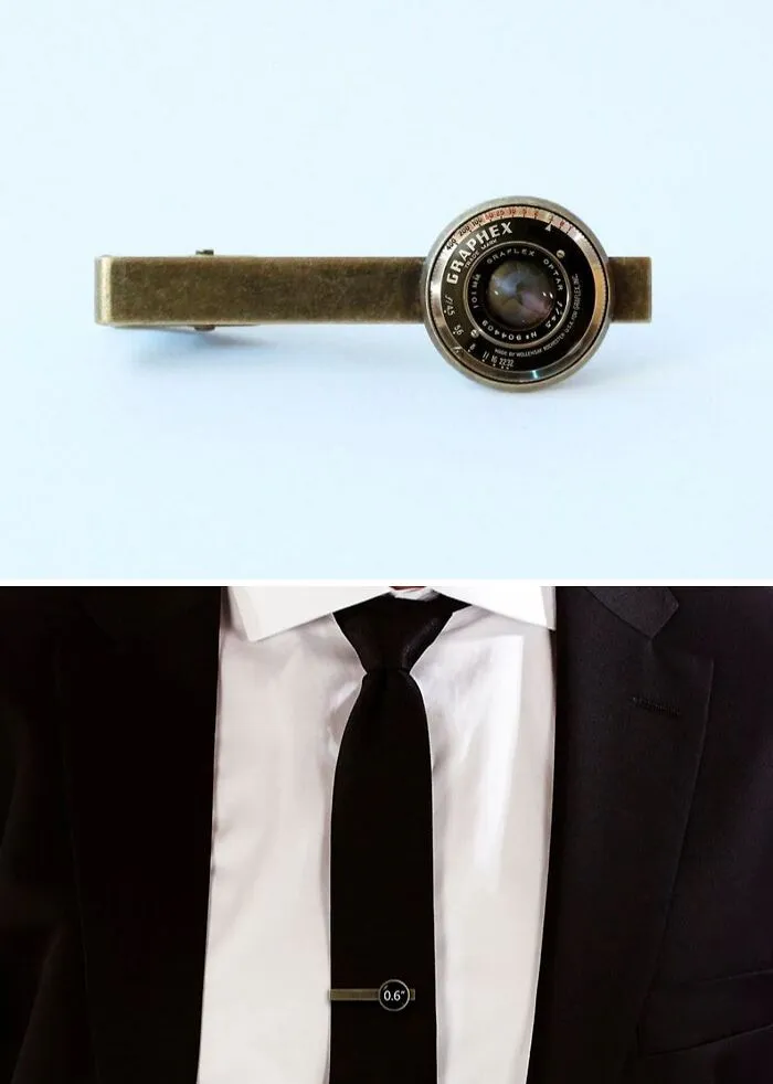 Old Camera Lens Tie Clip