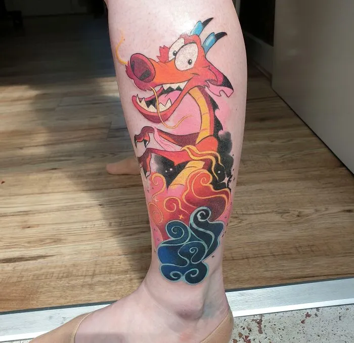 Epic Mushu, By The Amazing Briar Rose Tattoo, London