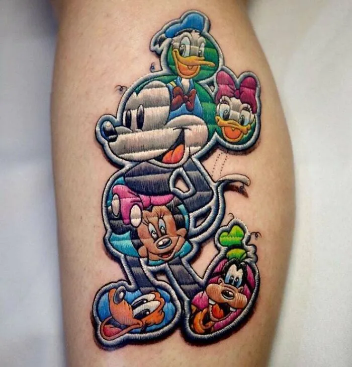 Disney Characters Tattoo