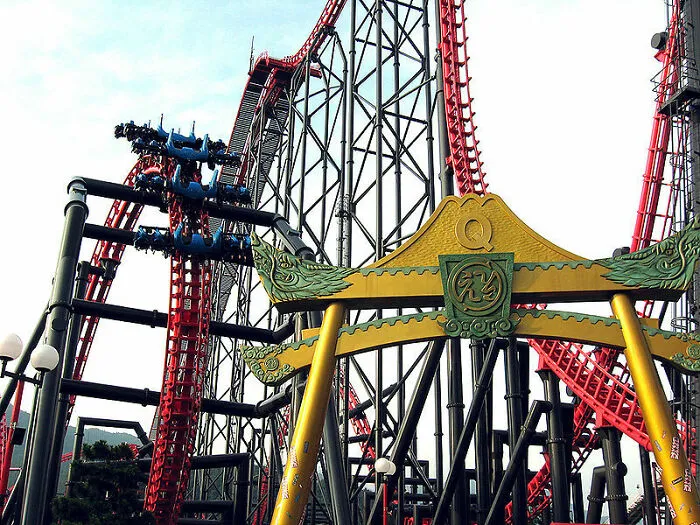 Eejanaika Ride At Fuji-Q Highland, Japan