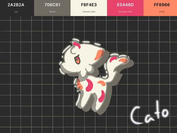 I Created 7 Cats From Randomized Pallets Digitally