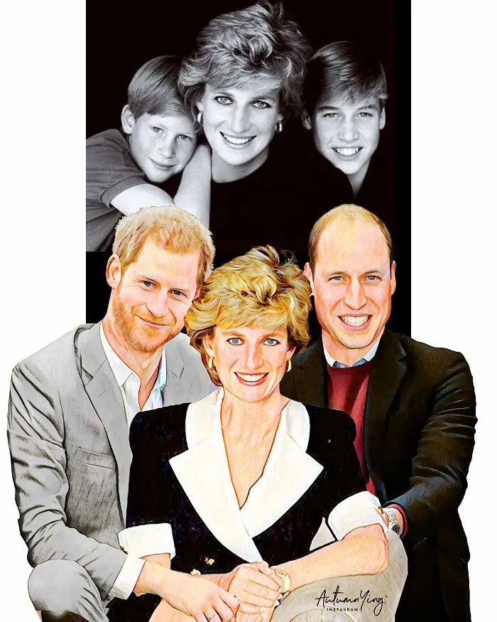 "What If She Was Alive?": Artist Imagines What Life Would Be Like For The Royal Family If Princess Diana Was Still With Us (24 Pics)