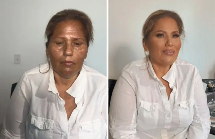 Esta maquilladora muestra cómo transforma a sus clientas y aquí tienes 30 fotos para comparar