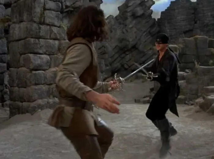 The Sword Fight Between Inigo Montoya And The Man In Black In The Princess Bride (1987)
