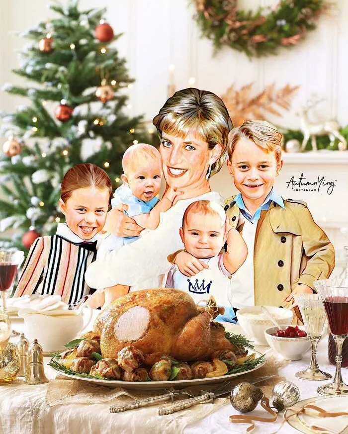 "What If She Was Alive?": Artist Imagines What Life Would Be Like For The Royal Family If Princess Diana Was Still With Us (24 Pics)