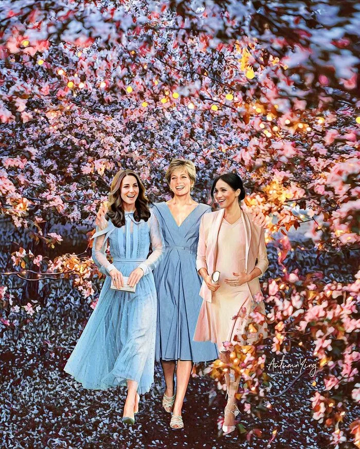 "What If She Was Alive?": Artist Imagines What Life Would Be Like For The Royal Family If Princess Diana Was Still With Us (24 Pics)