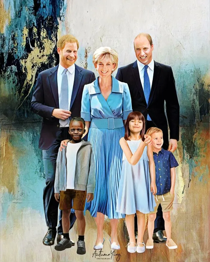 "What If She Was Alive?": Artist Imagines What Life Would Be Like For The Royal Family If Princess Diana Was Still With Us (24 Pics)