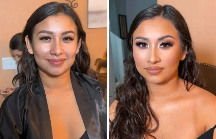 Esta maquilladora muestra cómo transforma a sus clientas y aquí tienes 30 fotos para comparar