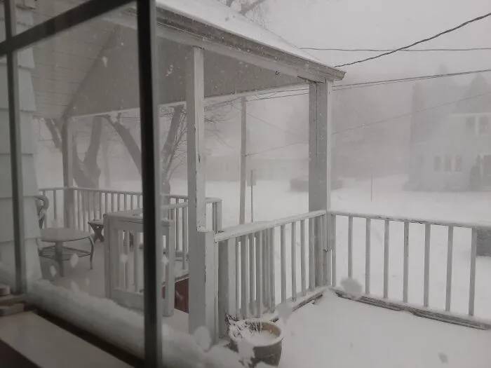 My Favorite Christmas Decor? The Beginnings Of A Blizzard!