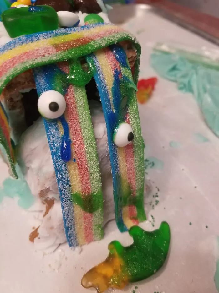 My Grandson's Gingerbread Train. Adorable!