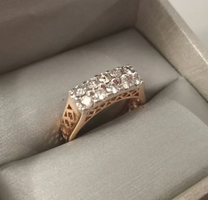 From My Mom. She Repurposed One Of Her Jewelry Into A Ring