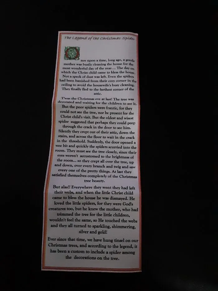 Ok Here's The Spider Story