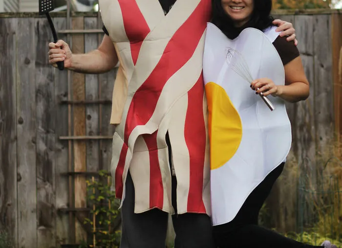 Because They Dressed Up As Bacon For A Halloween Party