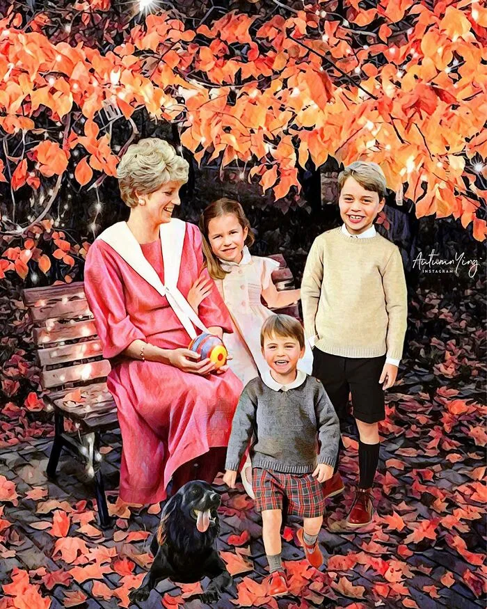 "What If She Was Alive?": Artist Imagines What Life Would Be Like For The Royal Family If Princess Diana Was Still With Us (24 Pics)