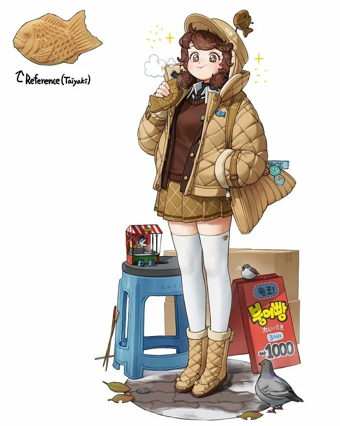 Artist Reimagines Various Animals, Objects, And Food As Anime Characters (25 New Pics)