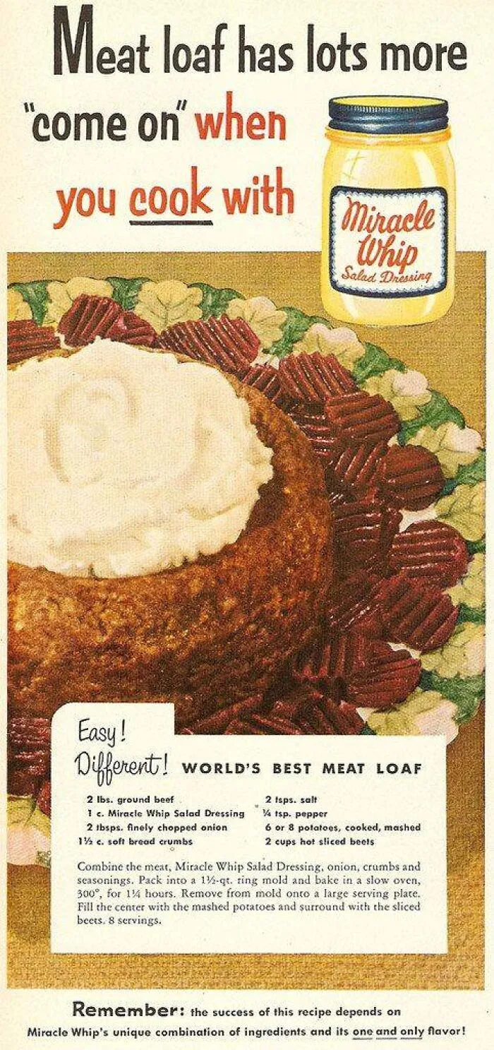 35 Horrifying Vintage Recipes That Would Have Made Your Party A Success Decades Ago (New Pics)