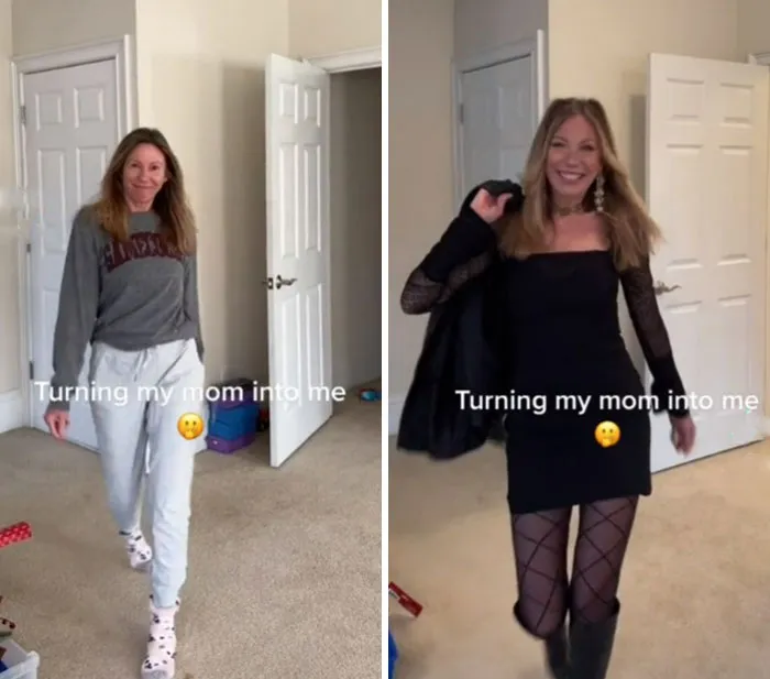 "Transformando a mi madre en mí": 30 Mamás sometidas a increíbles e inesperados cambios de imagen