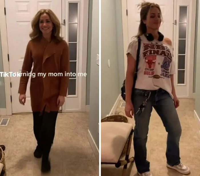 "Transformando a mi madre en mí": 30 Mamás sometidas a increíbles e inesperados cambios de imagen