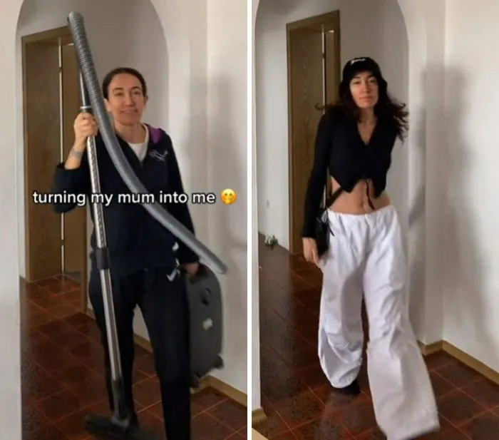 "Transformando a mi madre en mí": 30 Mamás sometidas a increíbles e inesperados cambios de imagen