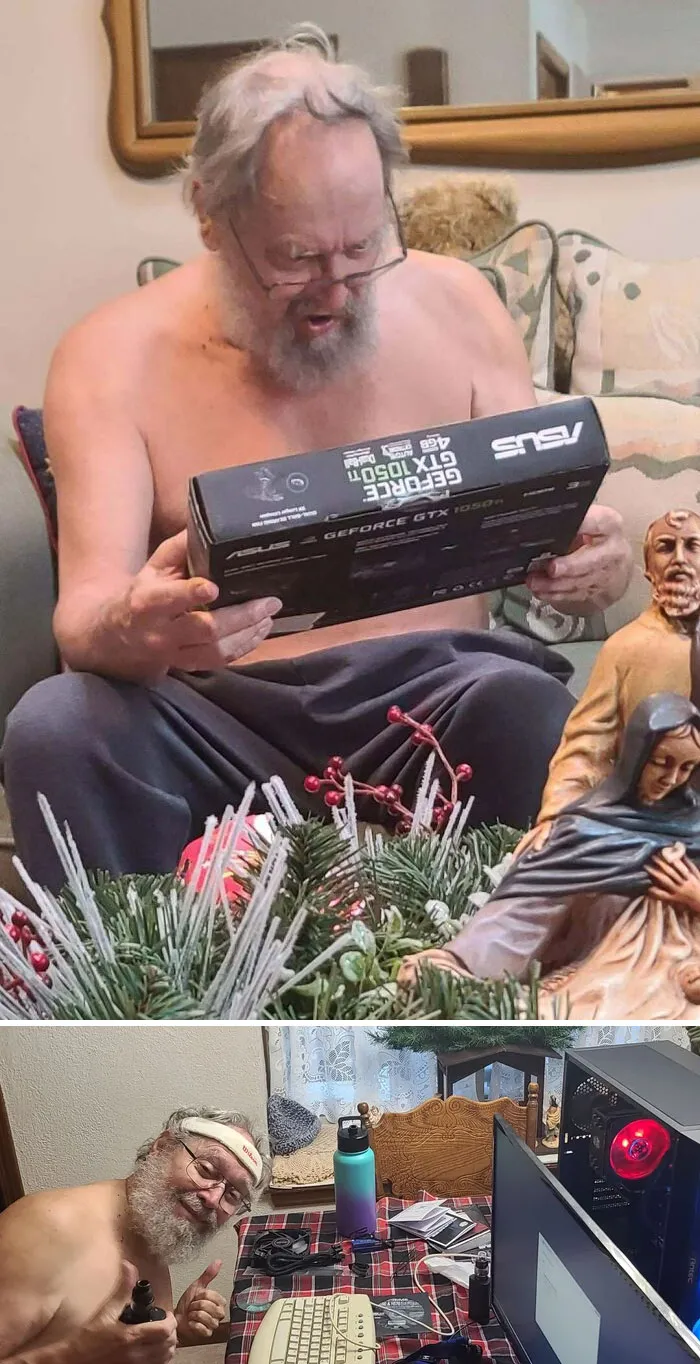 Got Grandpa An Upgrade For Christmas. i7 11700k, 1050ti. He's Been Running XP On A Pentium III, 667mhz, For Almost 20 Years Now