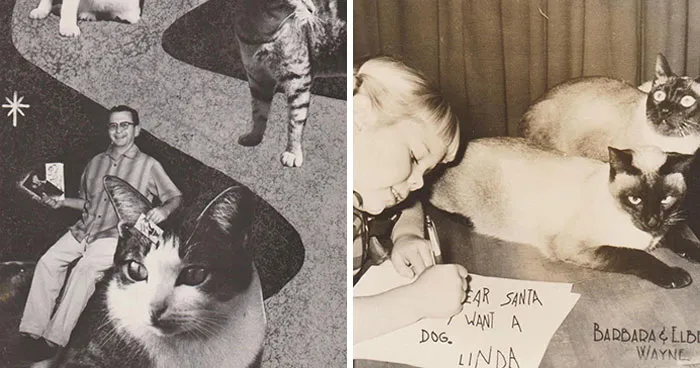 Before Photoshop, People Used To Make Homemade Christmas Cards, And These 36 From The 1930s-1960s Are The Ones That Have Caught My Eye