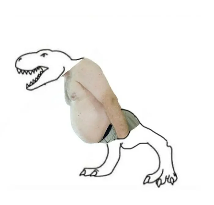 "Complete This Image In A Way That Proves You Won’t Be Replaced By AI": 30 People Finish A T-Rex Sketch In A Way AI Wouldn't