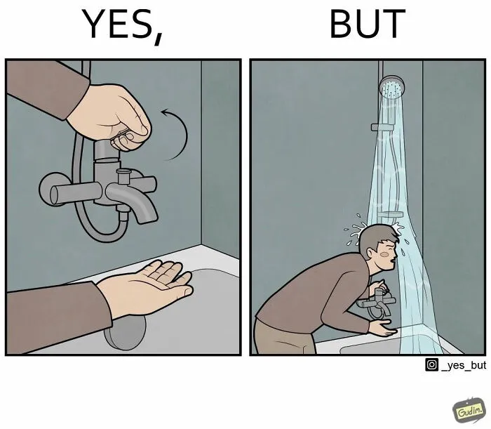 Artist Captures The Irony Of Everyday Moments In 27 “Yes, But” Illustrations (New Pics)