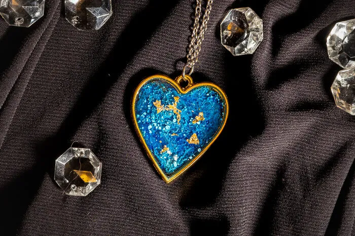Ink And Gold Flakes