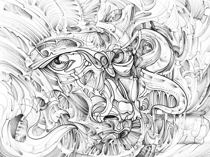 "Complete This Image In A Way That Proves You Won’t Be Replaced By AI": 30 People Finish A T-Rex Sketch In A Way AI Wouldn't