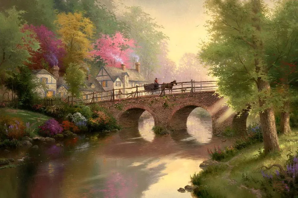 5 Stunning Bridge Paintings By Thomas Kinkade