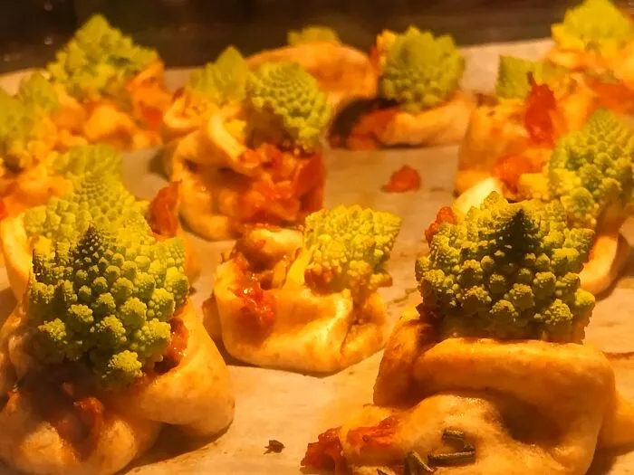 Little Biscotti With Romanesco, Looking Like X-Mas Trees