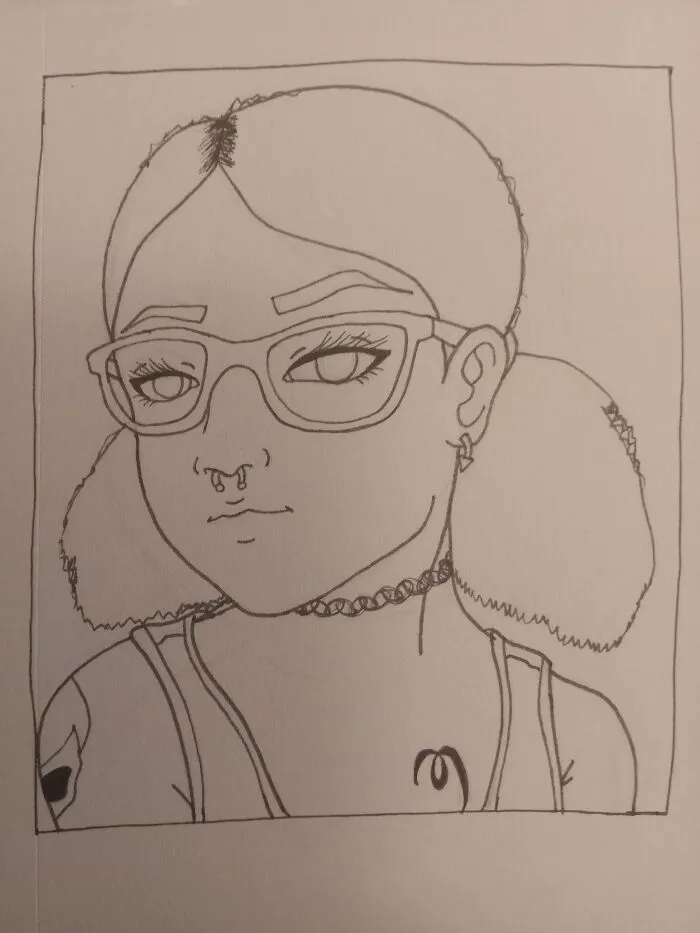 A Quick Anime Self Portrait