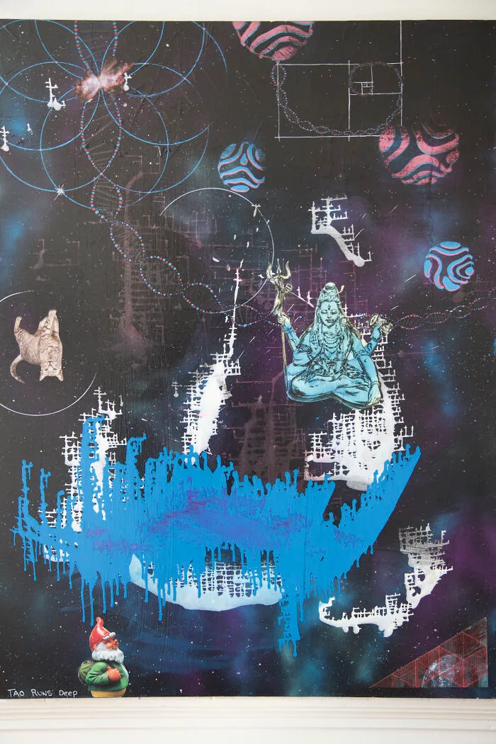I Upcycle Canvases, Cut Up Magazines, And Use Paints To Make My Art (20 Pics)