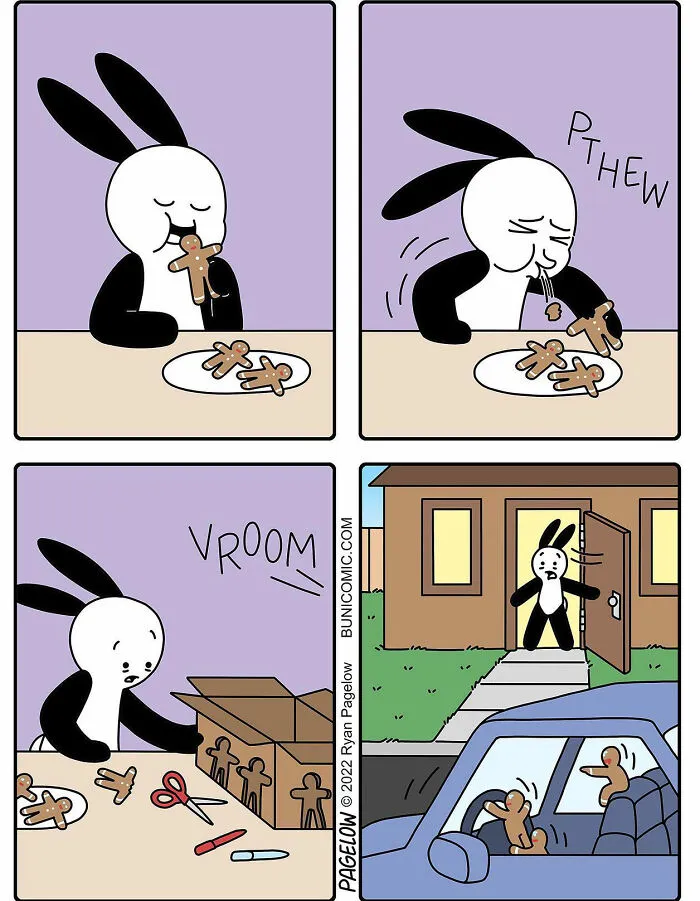 30 Nuevos cómics tan divertidos como tristes y retorcidos a la vez, creados por Buni