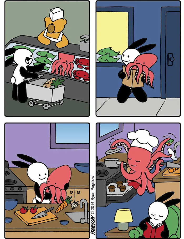 30 Nuevos cómics tan divertidos como tristes y retorcidos a la vez, creados por Buni